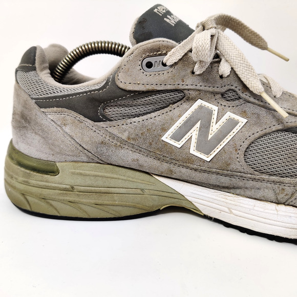 New Balance 993 Beater Work Shoes Sneakers Mens 9.5 D Gray Made in USA *Read main image 7